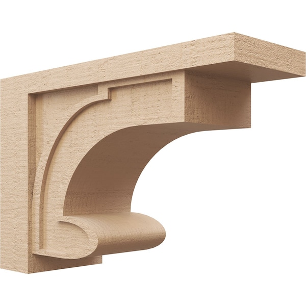 Ekena Millwork 10"W x 30"D x 20"H Classic Alma Rough Cedar Woodgrain TimberThane Corbel, Primed Tan CORUR10X30X20ALMRCPR - main